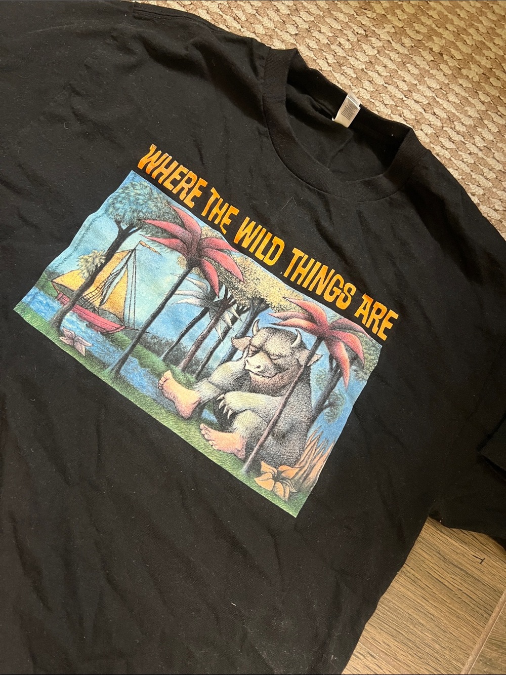 Where The Wild Things Are Black Graphic Men’s T-Shirt